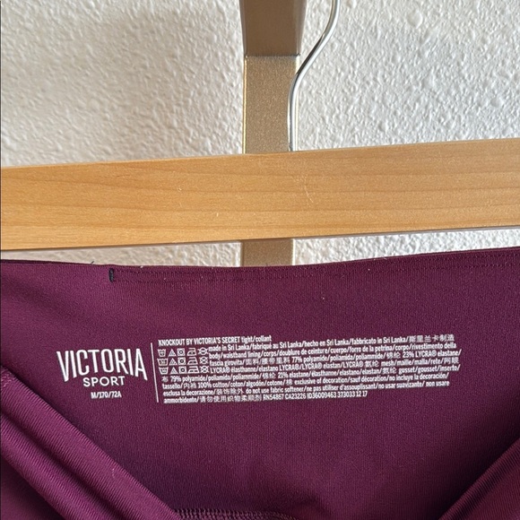 Victoria Secret Sport Plum High-Waisted Leggings Size M - Picture 4 of 8